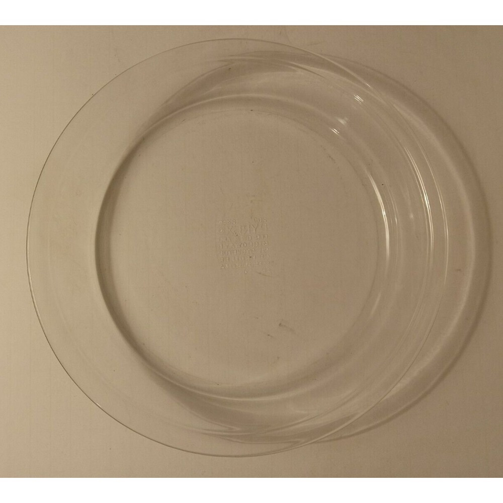 PYREX 209 Pie Dish 9 inch Baking Plate Clear Glass Vintage 1990s Round